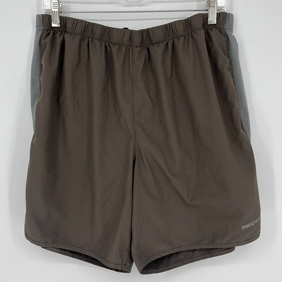 Patagonia Mens Swimming Trunks / Board Shorts Gray & Brown Size XL - Picture 1 of 6